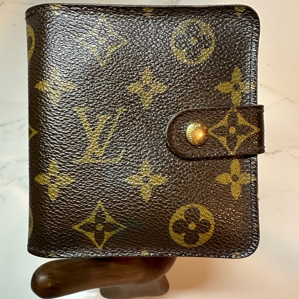 Louis Vuitton Compact Bifold Wallet Monogram Canvas - Picture 1 of 10